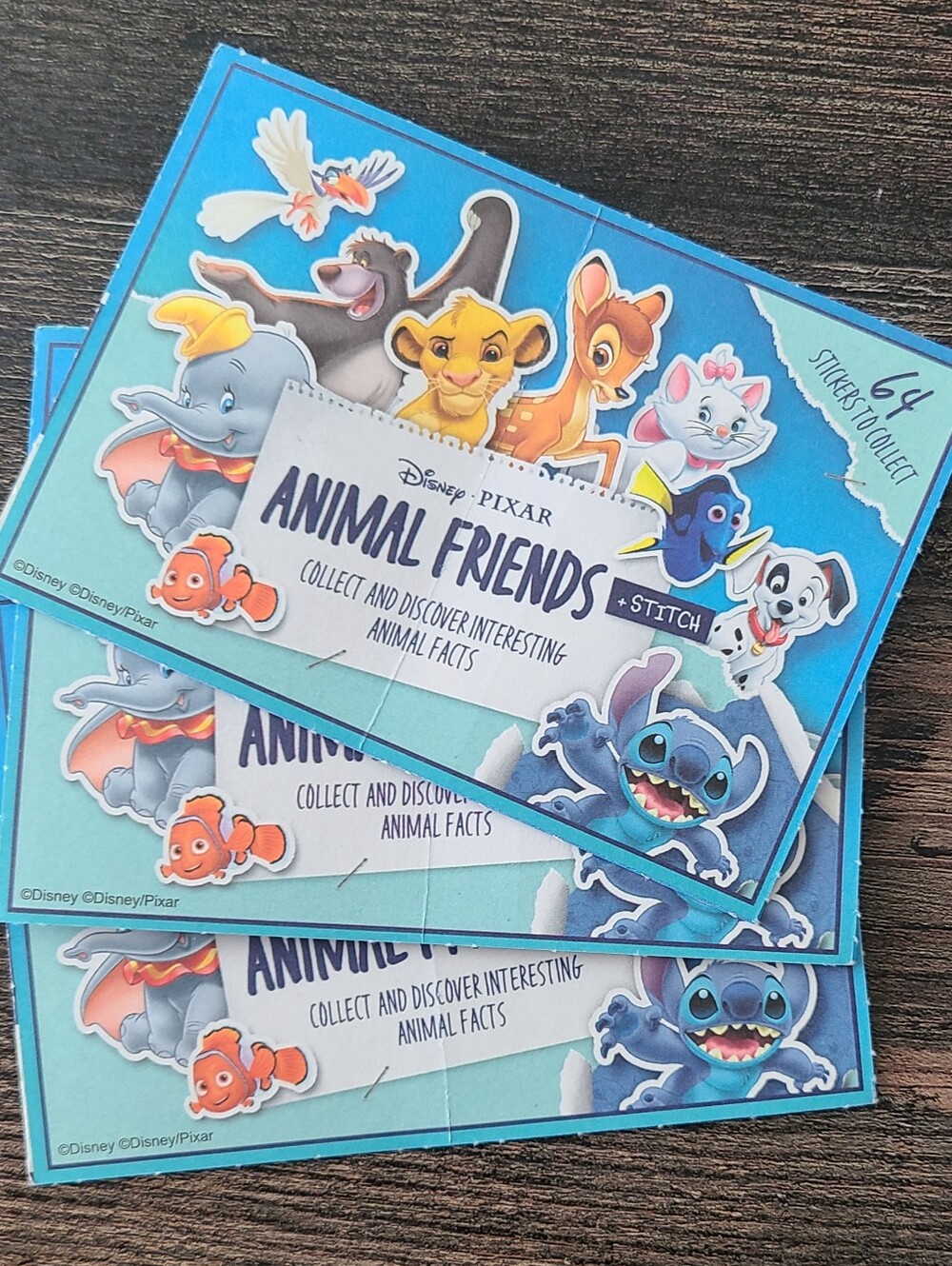 Disney Stickers - Animal Friends 3 Pack (12 Stickers)